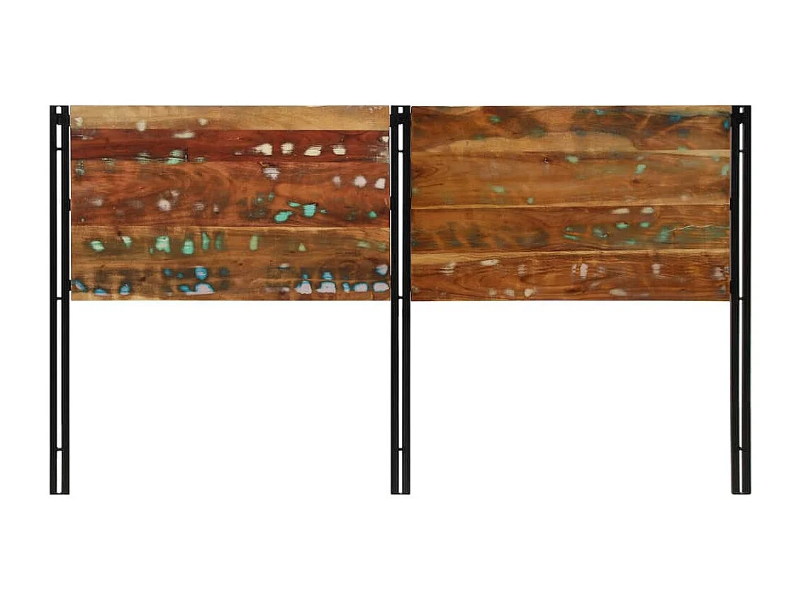 Tête de Lit | Panneau de tête pour lit Moderne 180 cm bois massif récupéré et fer