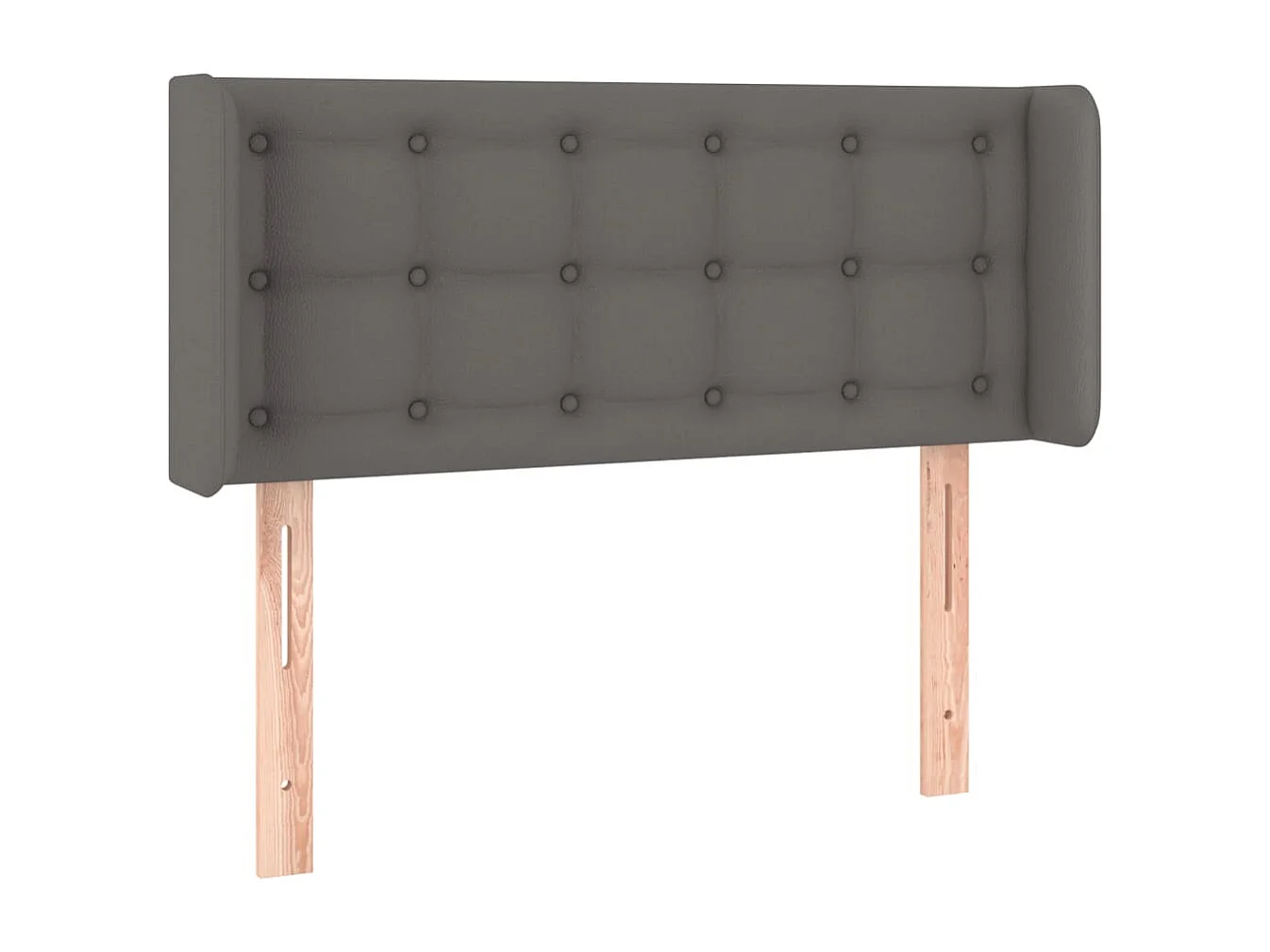 Hoofdbord | Hoofdeinde LED 83x16x78/88 cm kunstleer grijs