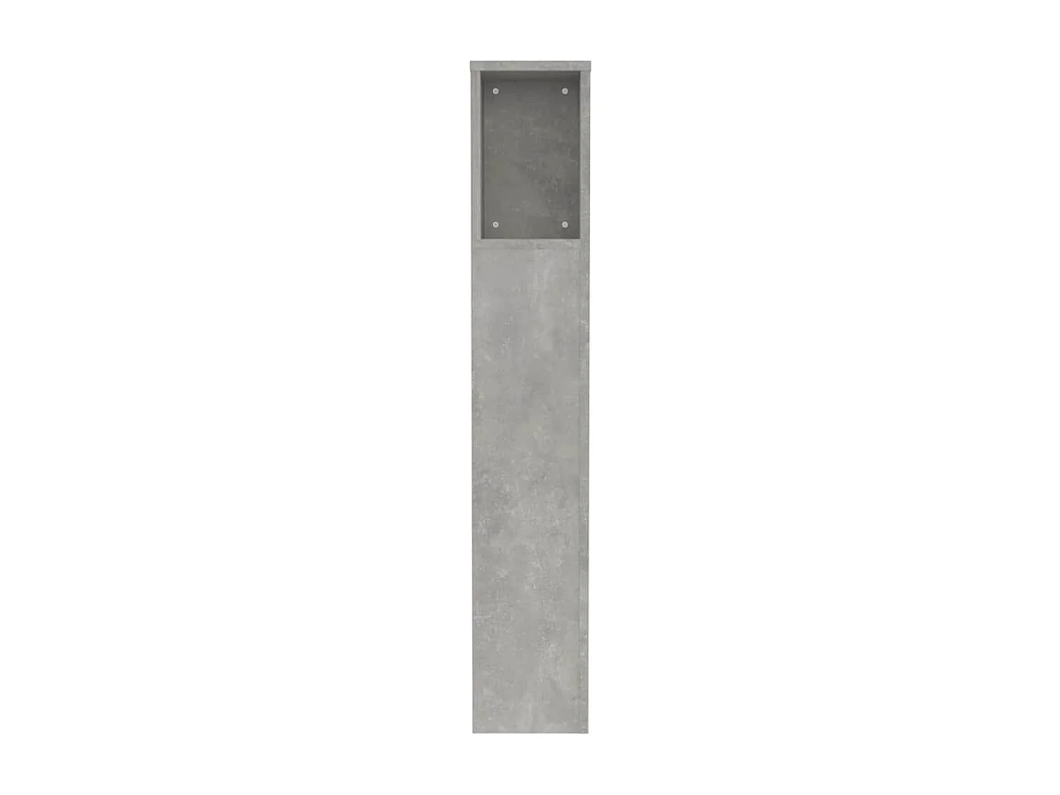 Tête de Lit avec rangement | Armoire de tête de lit Gris béton 100x18,5x102,5 cm