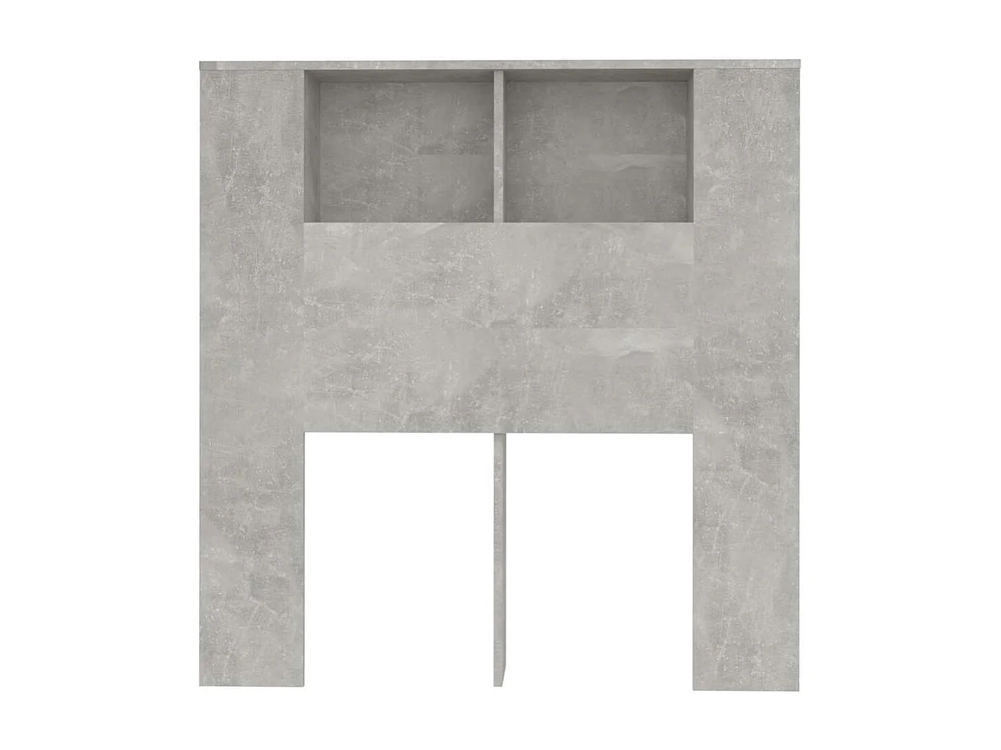 Tête de Lit avec rangement | Armoire de tête de lit Gris béton 100x18,5x102,5 cm