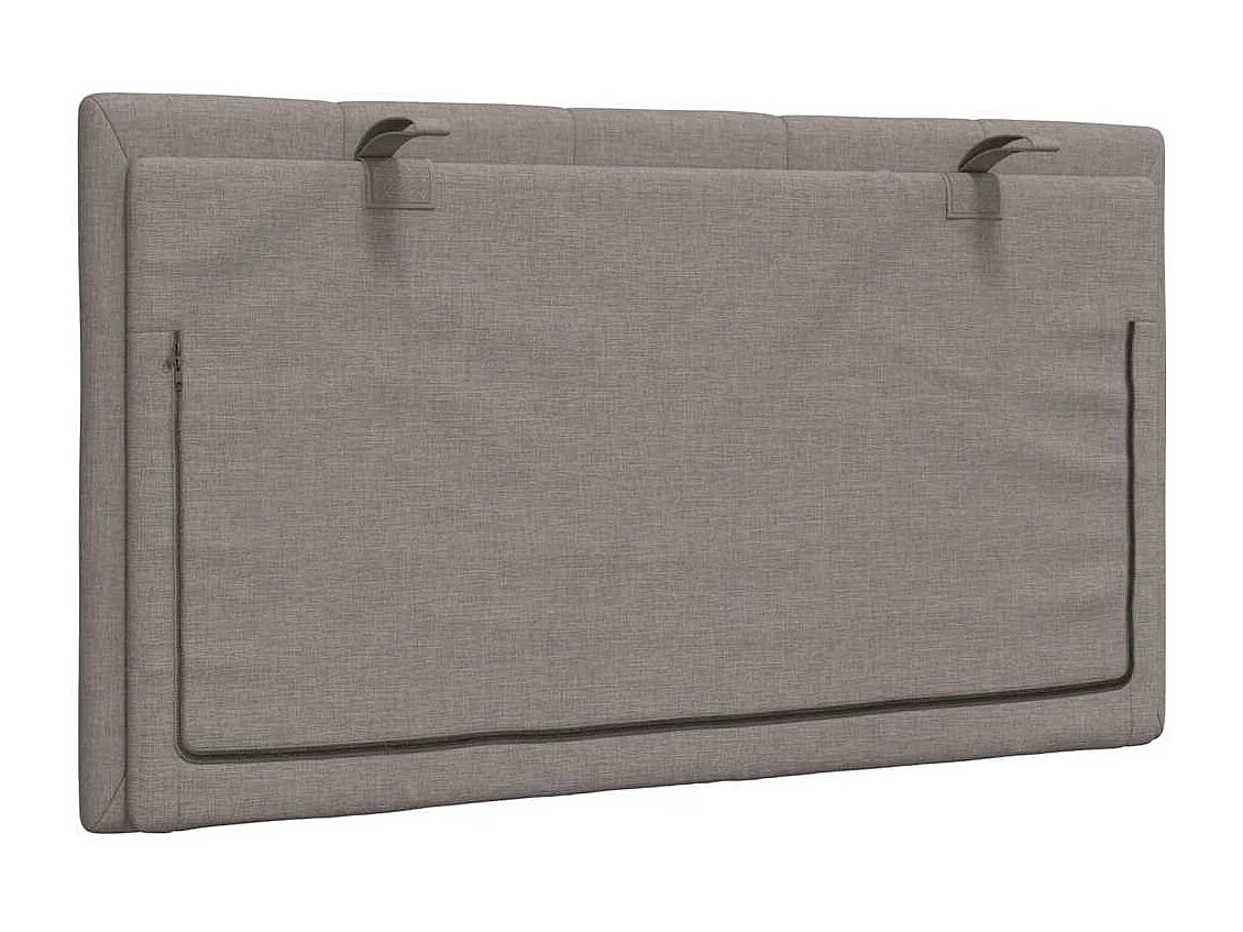 Tête de lit | Coussin de tête de lit | Tête de lit décoratif taupe 80 cm tissu