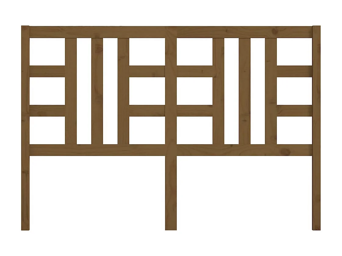 Tête de Lit | Panneau de tête pour lit Moderne Marron miel 166x4x100 cm Bois massif de pin