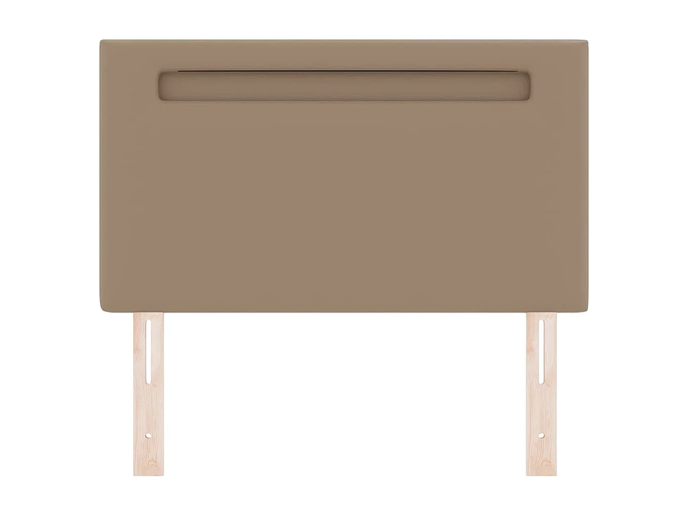 Cabecero | Cabezal de Cama | Mueble cabecero con luces de tiras LED Manual Capuchino 100 cm PVC