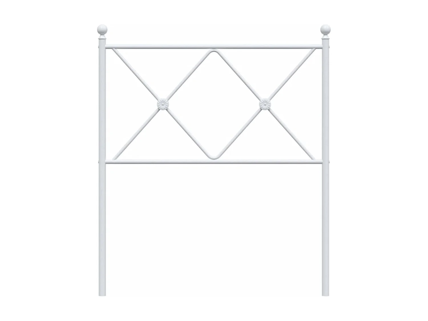 Mueble cabecero | Cabezal de cama | Cabecero de metal blanco 75 cm
