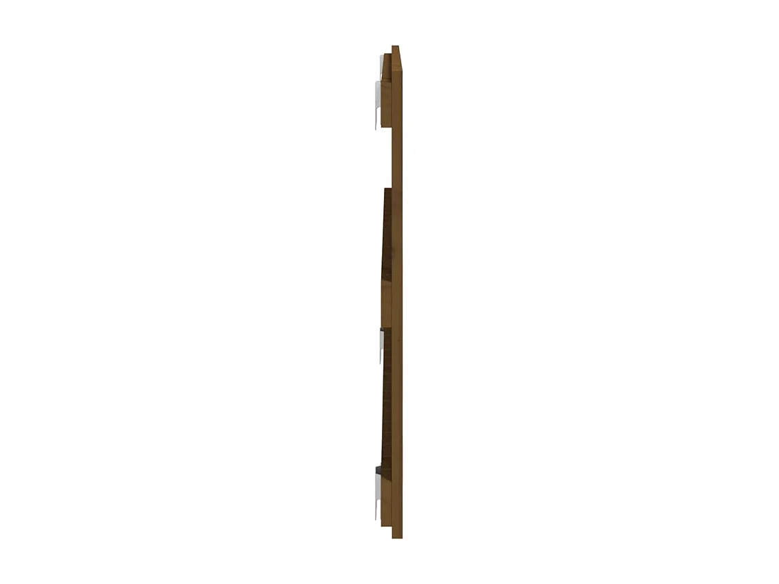 Tête de lit murale | Panneau de tête pour lit Moderne  Marron miel 95,5x3x60 cm Bois massif de pin