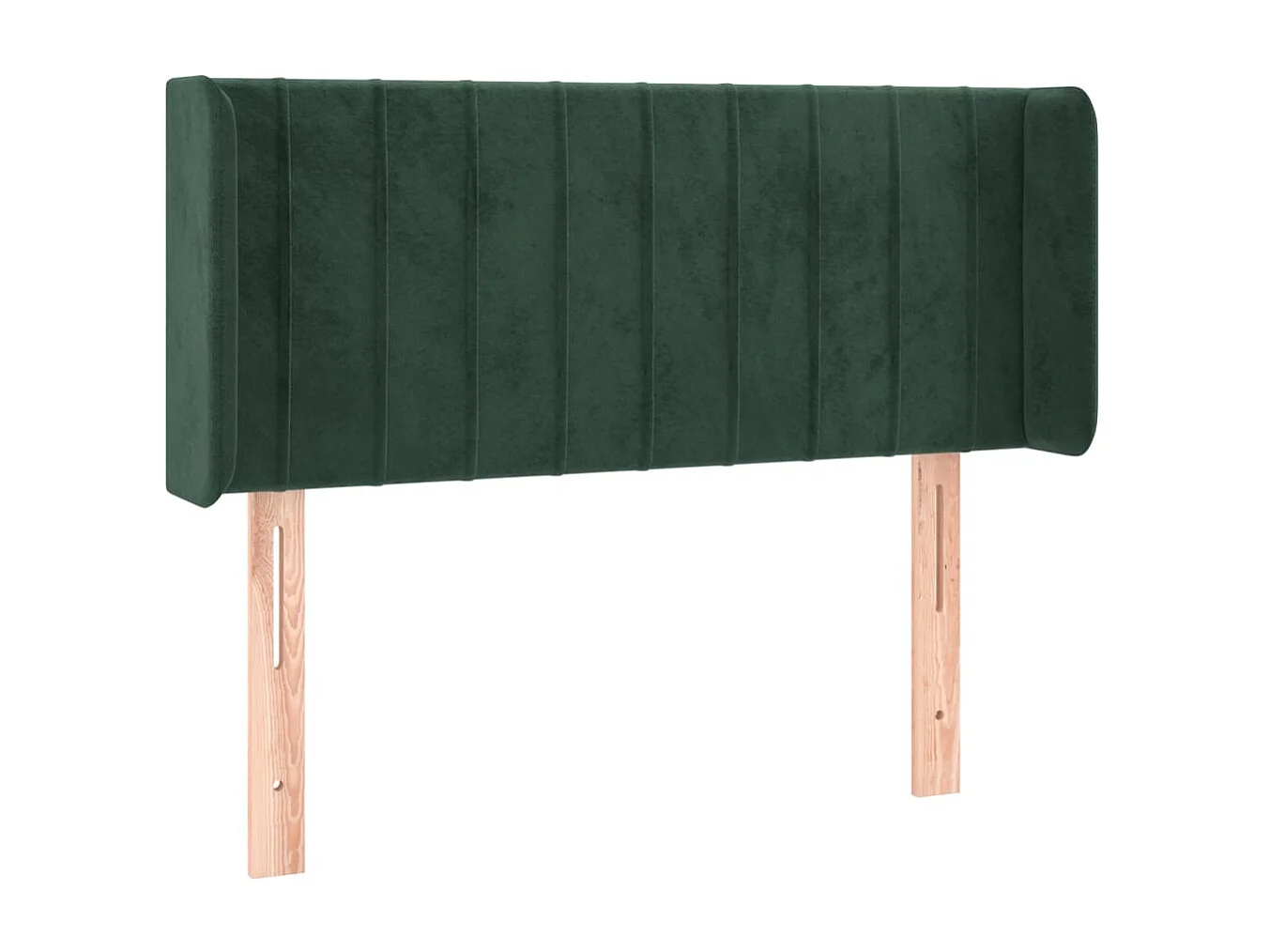 Hoofdbord | Hoofdeinde LED 103x16x78/88 cm fluweel donkergroen