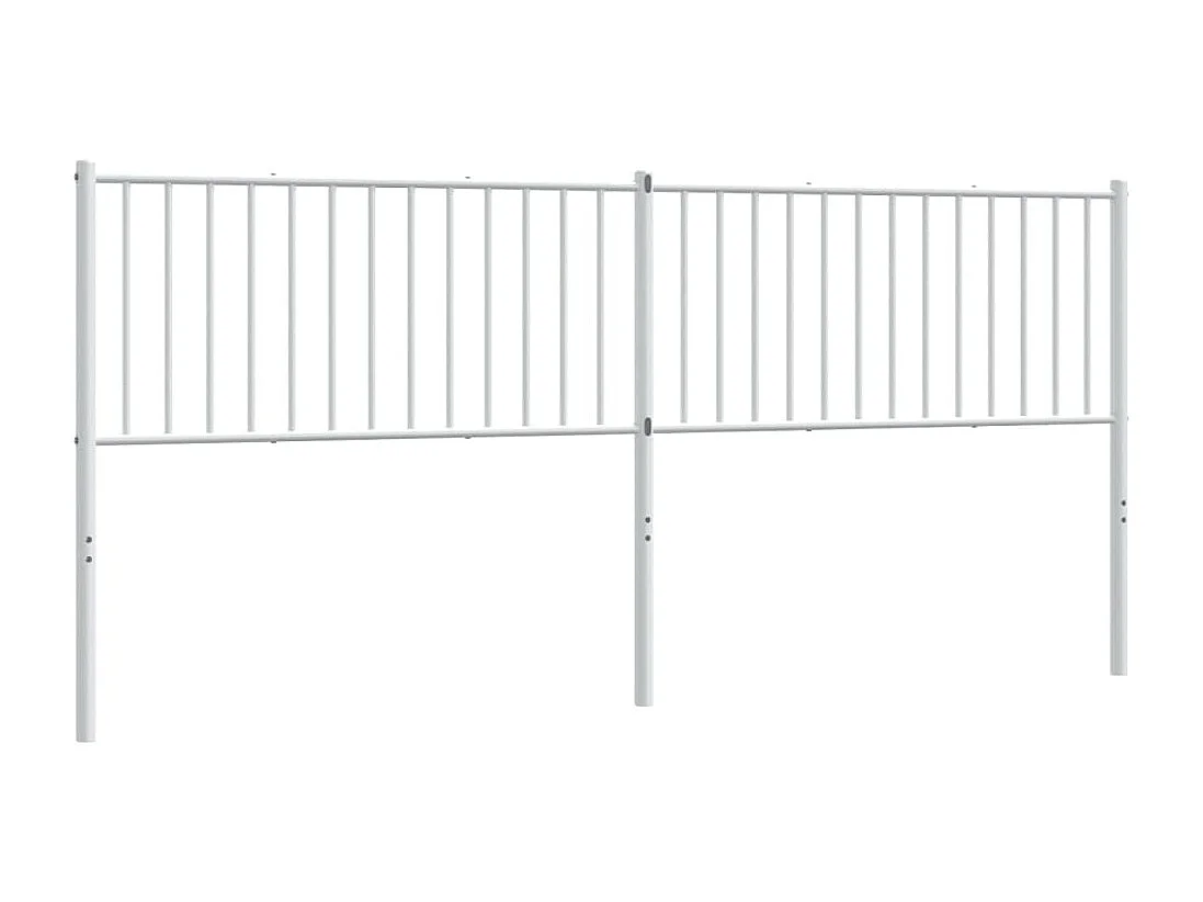 Tête de Lit | Panneau de tête pour lit Moderne métal blanc 200 cm