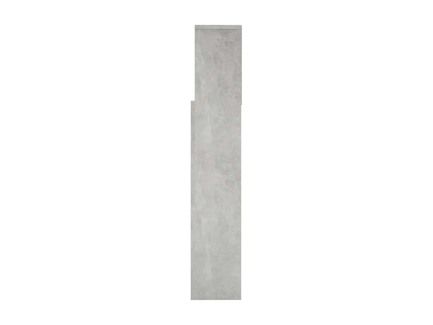 Tête de Lit avec rangement | Armoire de tête de lit Gris béton 160x19x103,5 cm