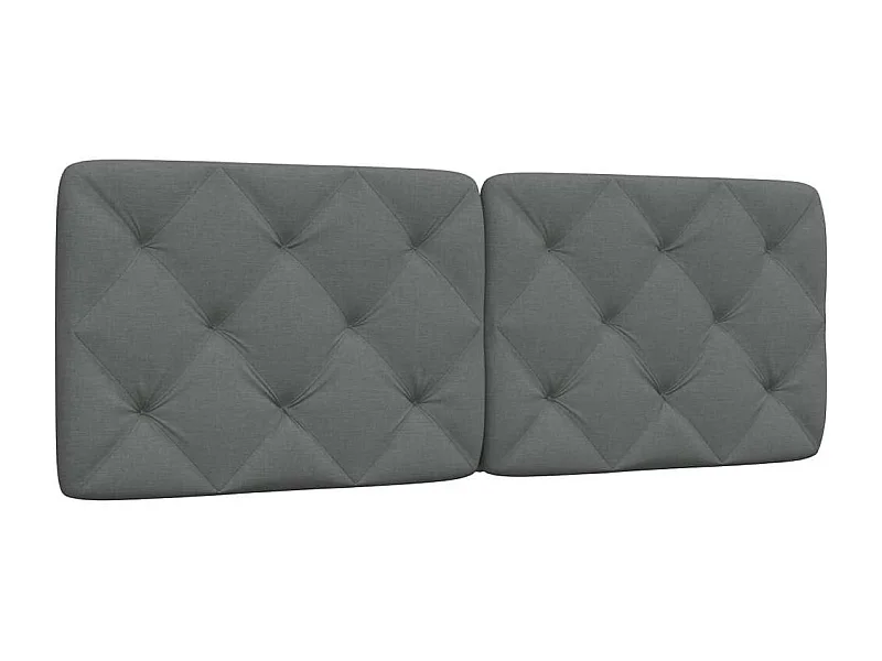 Tête de lit | Coussin de tête de lit | Tête de lit décoratif gris foncé 140 cm tissu