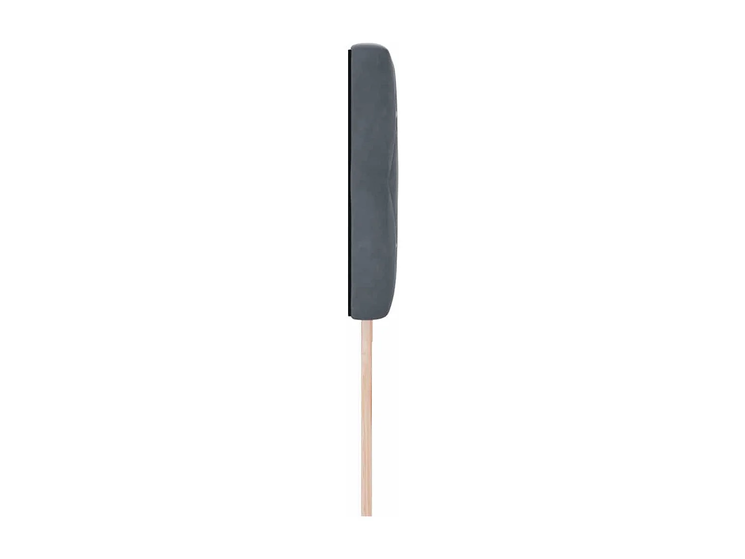 Tête de Lit | Panneau de tête pour lit Moderne LED Argyle Manuel Gris foncé 100 cm Velours