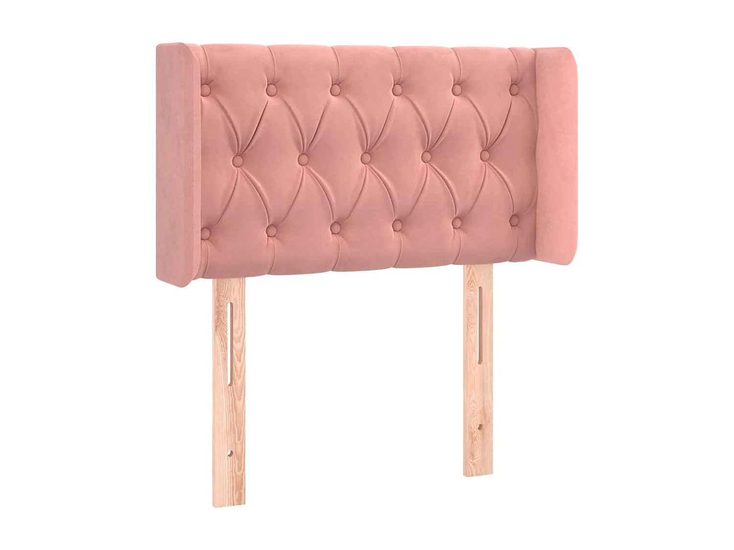 Tête de Lit | Panneau de tête pour lit Moderne avec oreilles Rose 83x16x78/88 cm Velours
