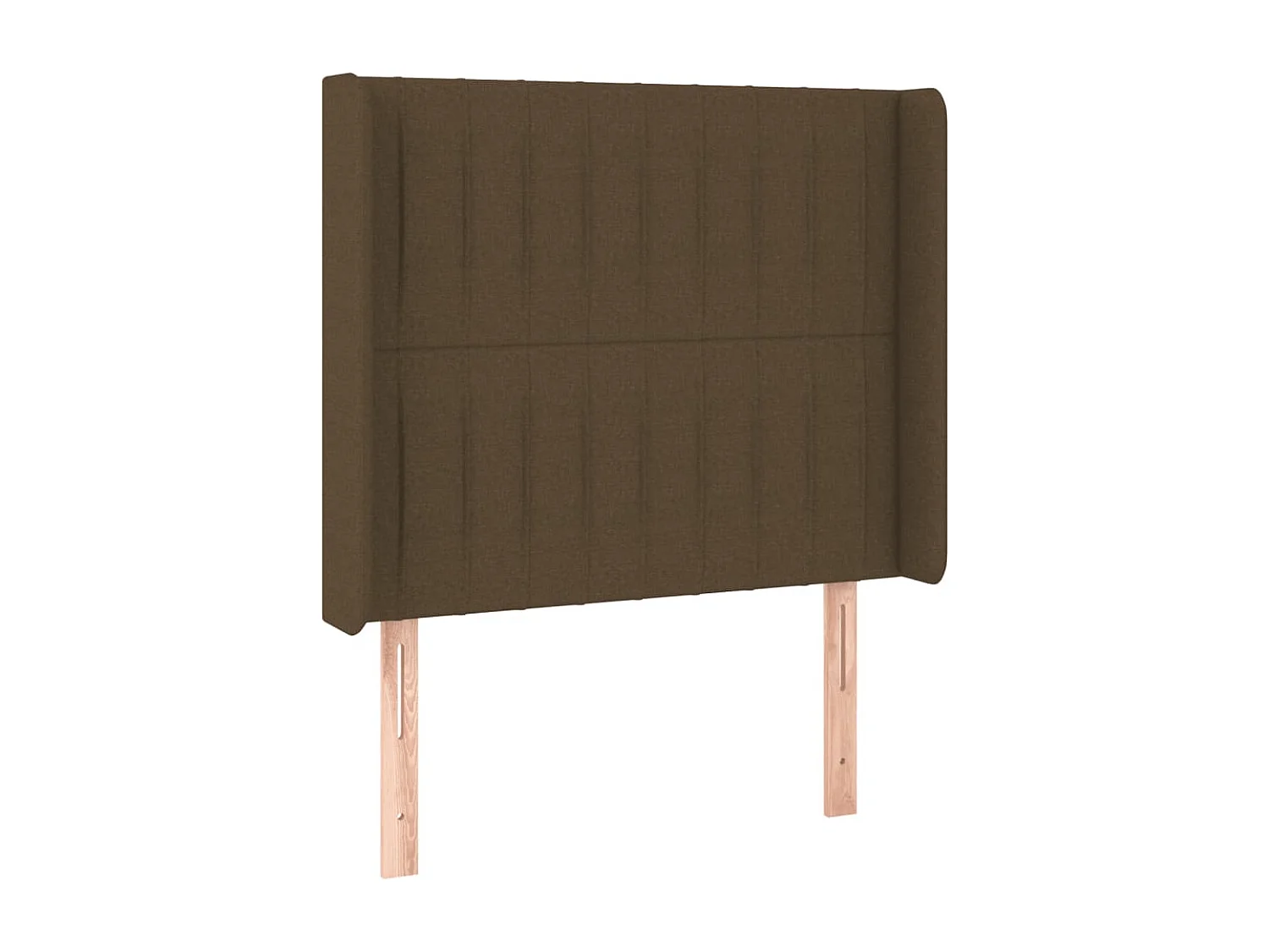 Hoofdbord | Hoofdeinde LED 103x16x118/128 cm stof donkerbruin