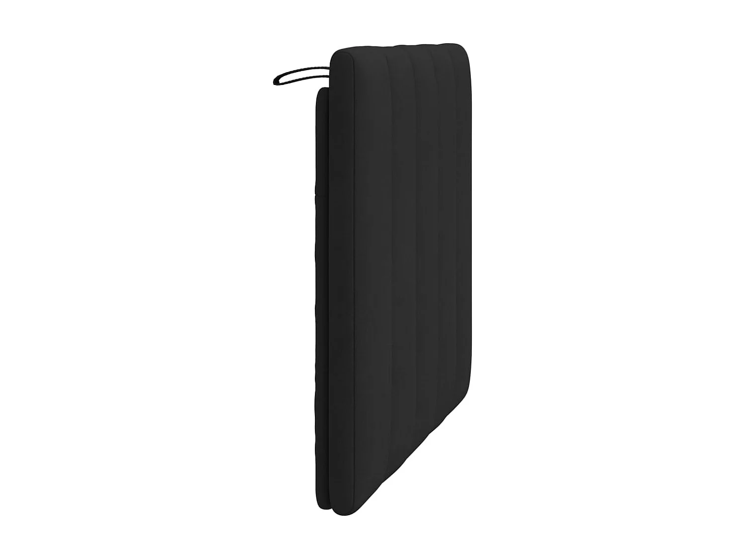Hoofdbord | Hoofdbordkussen "Hanko" 90 cm fluweel zwart
