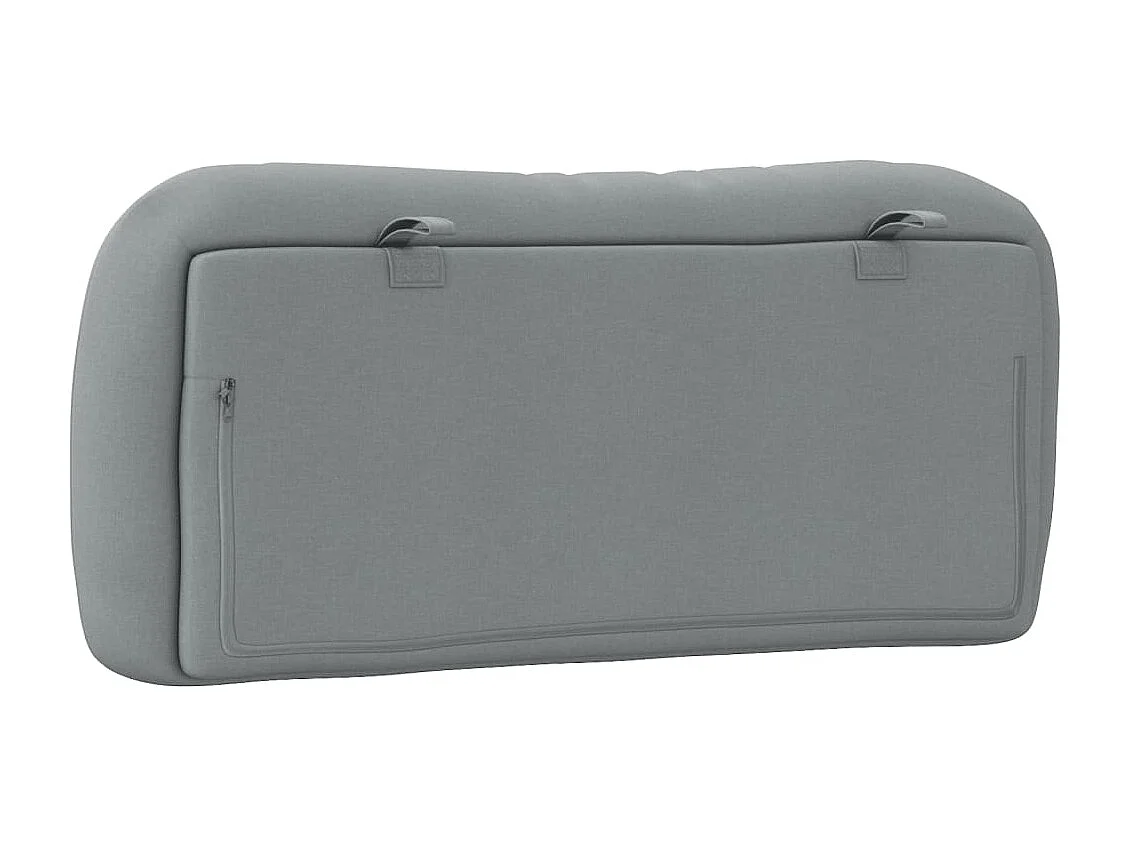 Tête de lit | Coussin de tête de lit | Tête de lit décoratif gris clair 80 cm tissu