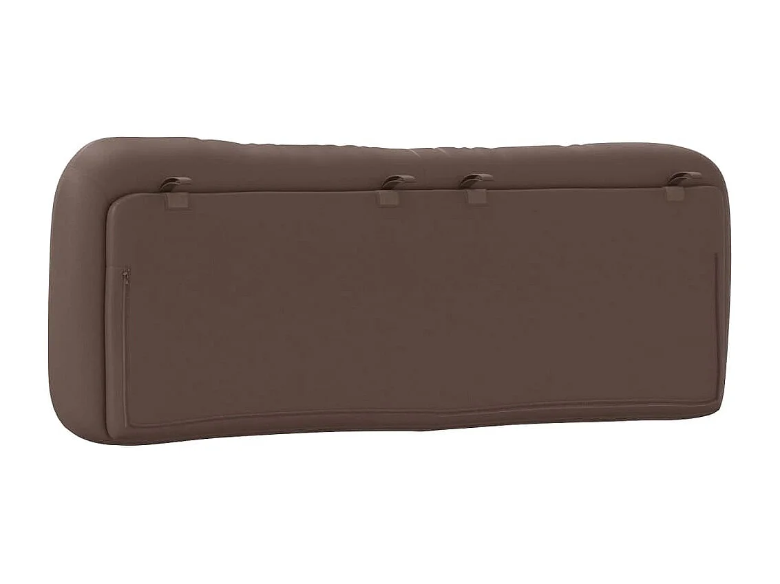 Tête de lit | Coussin de tête de lit | Tête de lit décoratif marron 120 cm similicuir