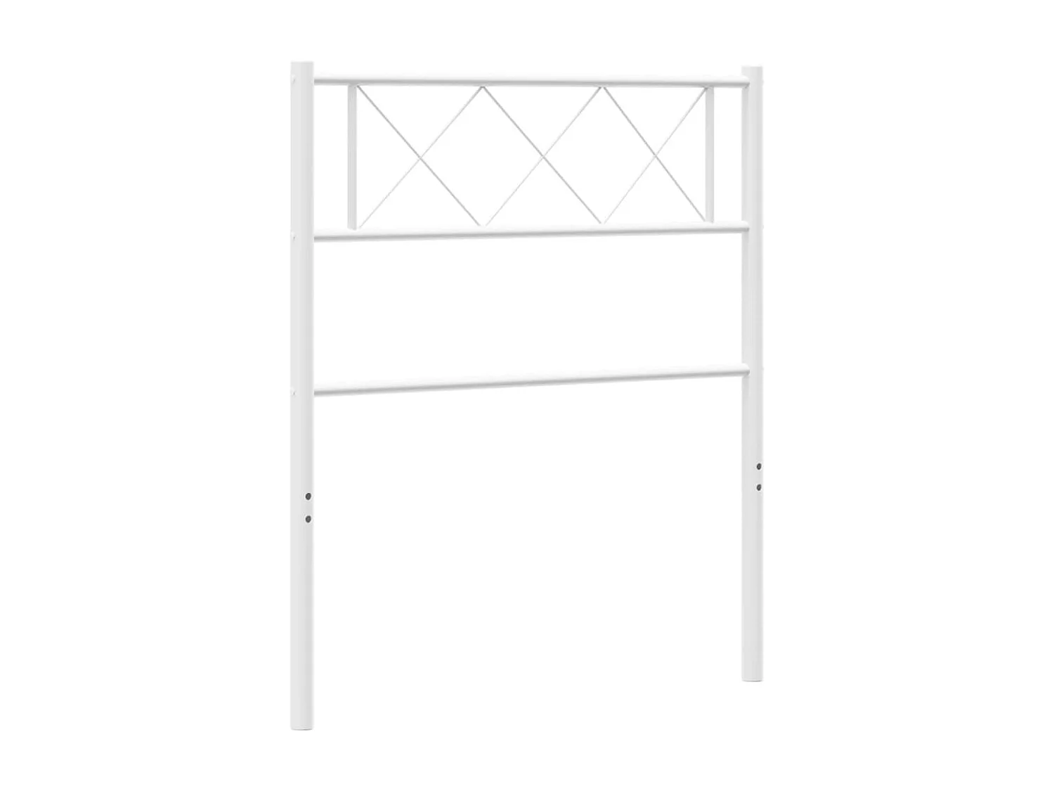 Tête de Lit | Panneau de tête pour lit Moderne métal blanc 75 cm