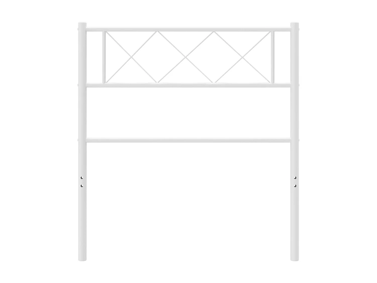 Tête de Lit | Panneau de tête pour lit Moderne métal blanc 75 cm