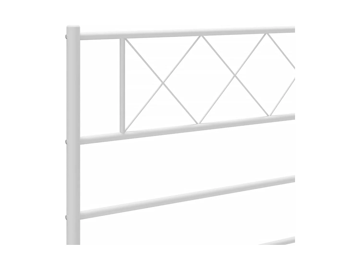 Tête de Lit | Panneau de tête pour lit Moderne métal blanc 75 cm