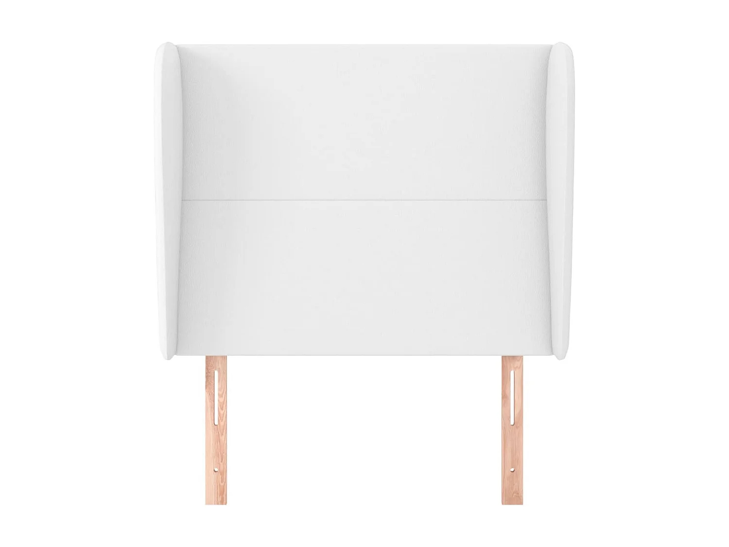 Tête de Lit | Panneau de tête pour lit Moderne avec oreilles Blanc 93x23x118/128 cm Similicuir