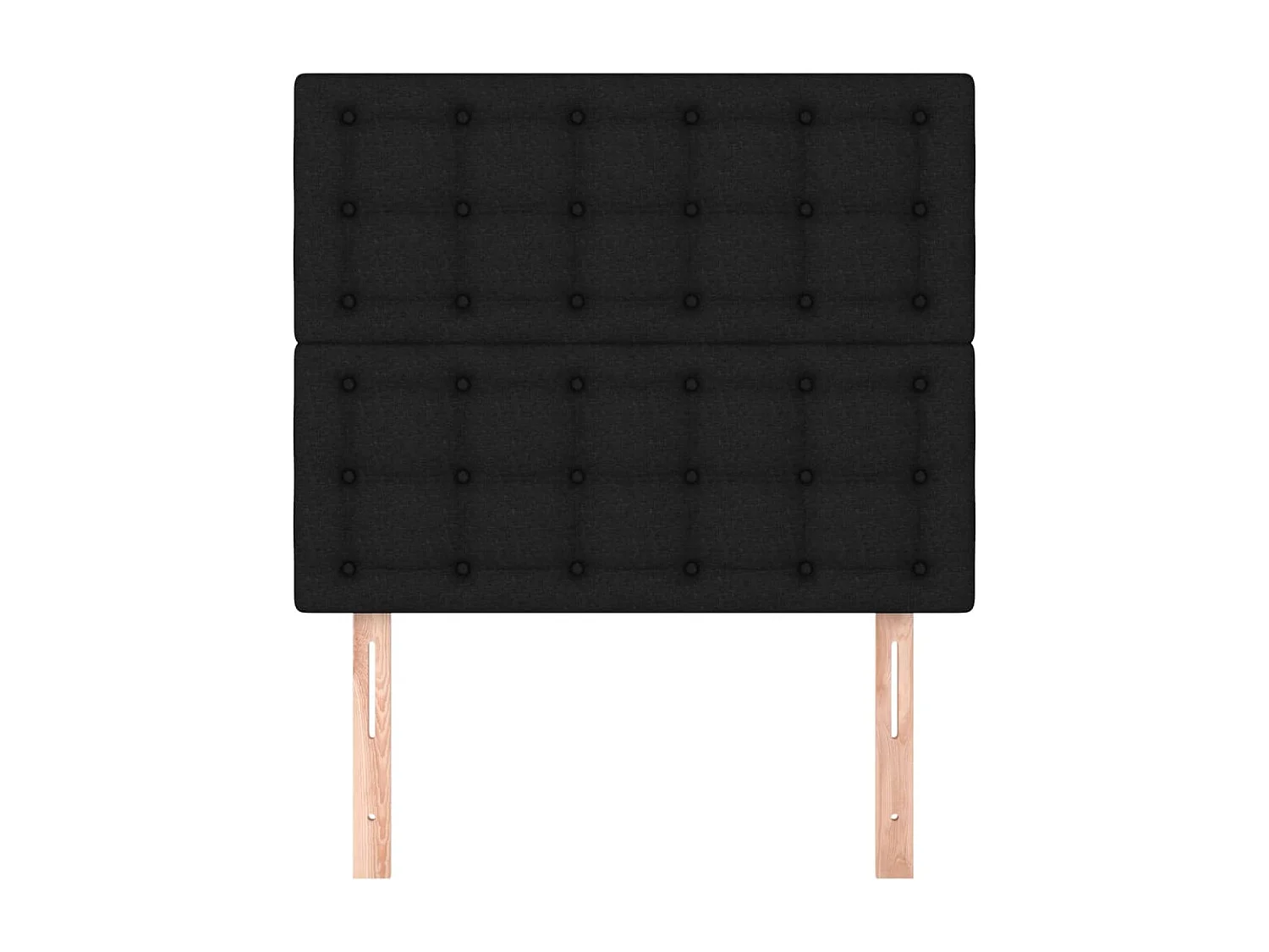 Têtes de lit | Panneaux de tête pour lit Moderne 2 pcs Noir 90x5x78/88 cm Tissu