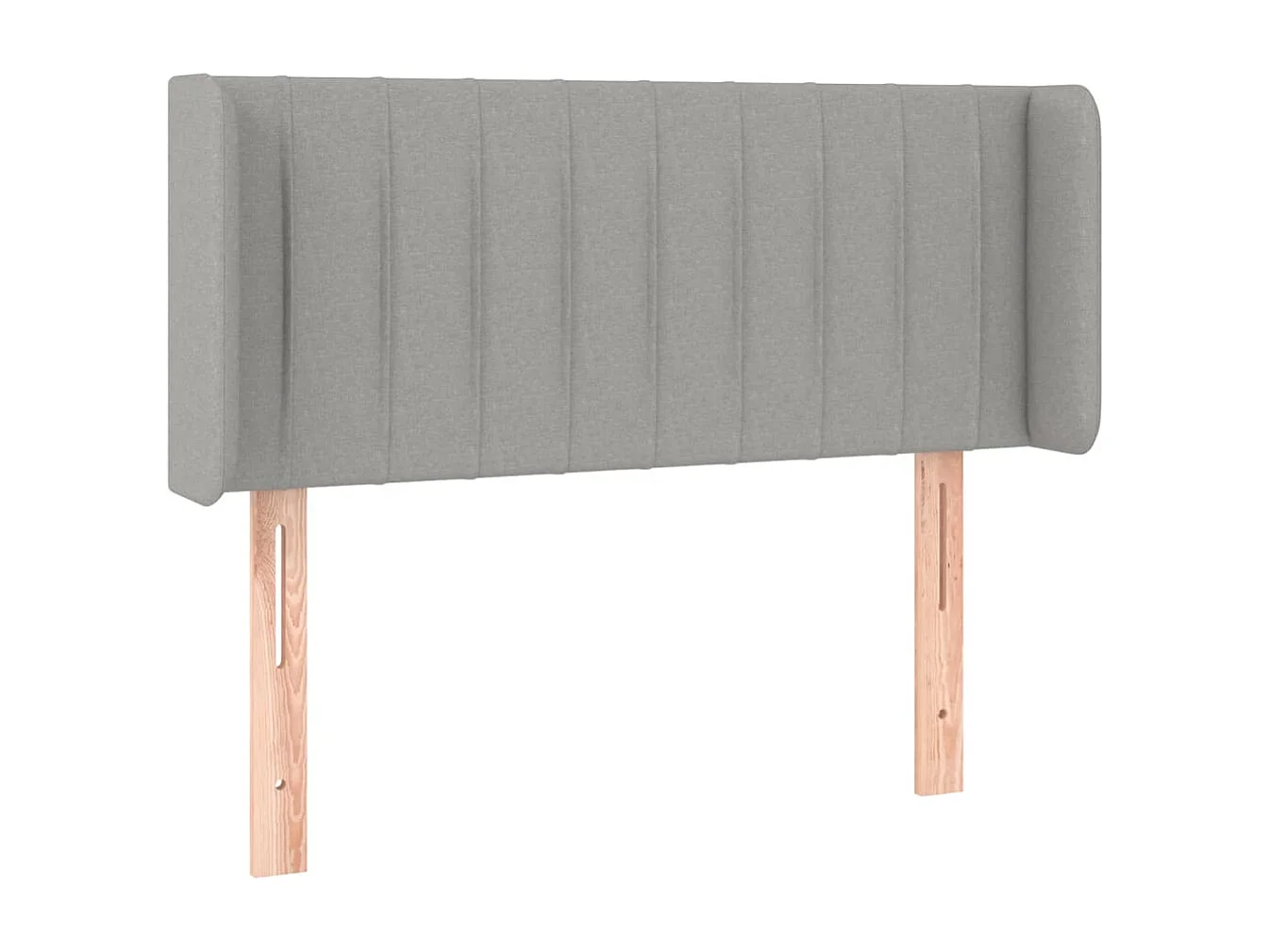 Hoofdbord | Hoofdeinde LED 83x16x78/88 cm stof lichtgrijs