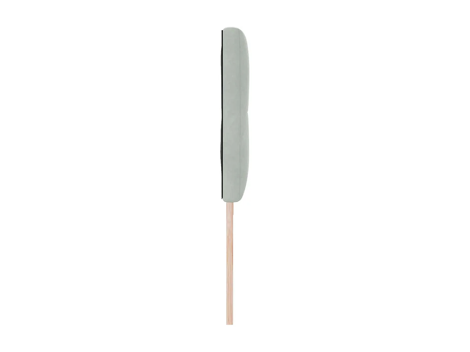 Tête de Lit | Panneau de tête pour lit Moderne avec des lumières à LED Gris clair 100 cm Velours