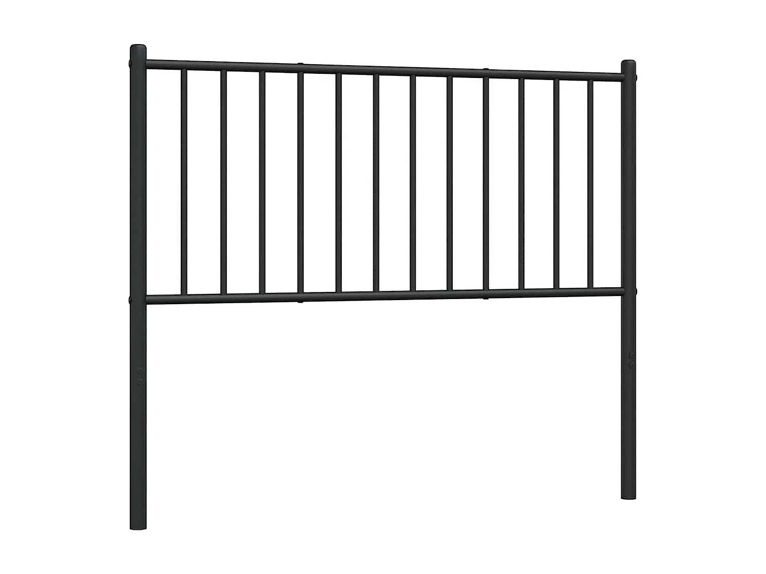 Tête de Lit | Panneau de tête pour lit Moderne métal noir 100 cm