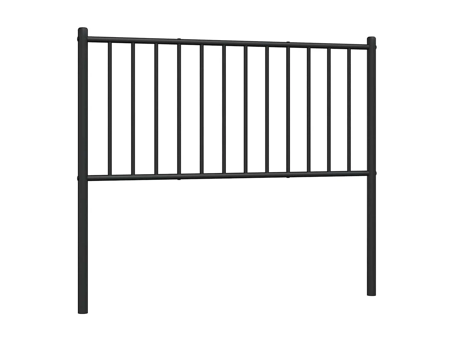 Tête de Lit | Panneau de tête pour lit Moderne métal noir 100 cm