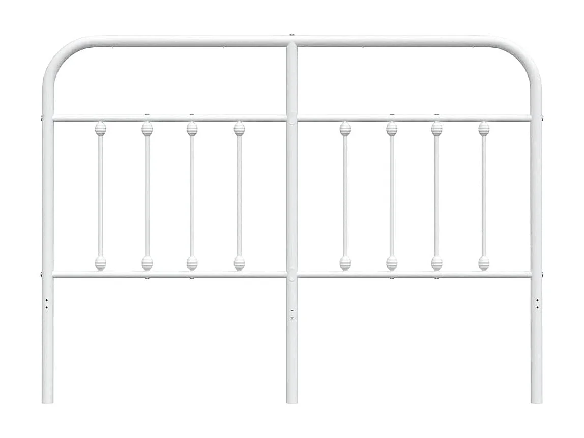 Tête de Lit | Panneau de tête pour lit Moderne métal blanc 150 cm