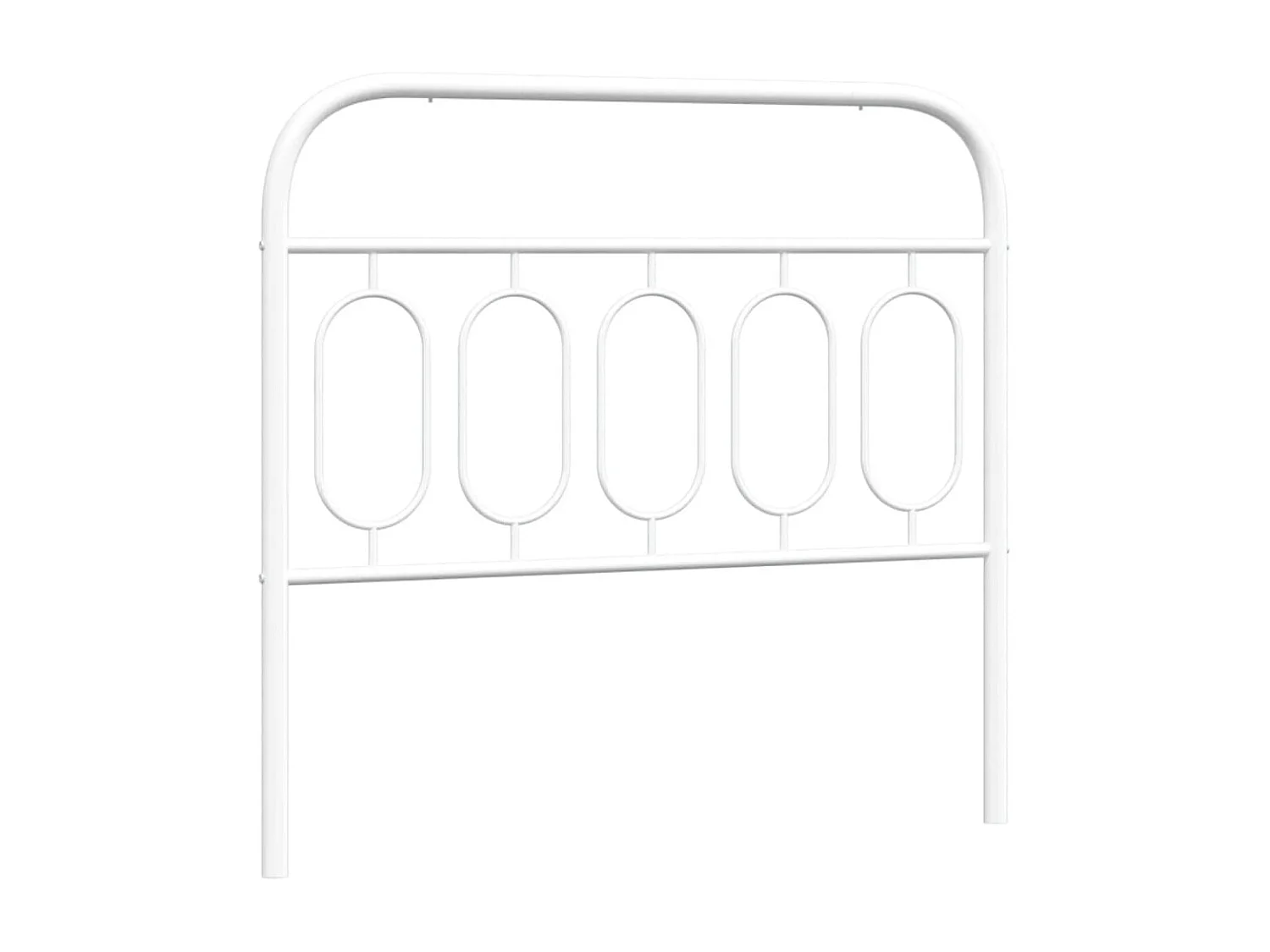 Tête de Lit | Panneau de tête pour lit Moderne métal blanc 100 cm