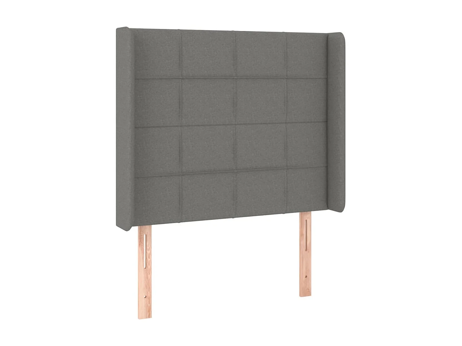 Hoofdbord | Hoofdeinde LED 93x16x118/128 cm stof donkergrijs