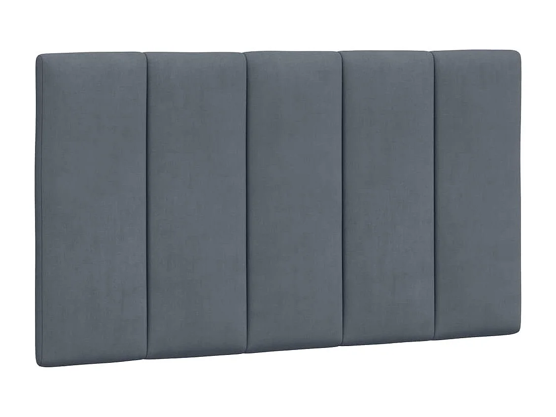 Tête de lit | Coussin de tête de lit | Tête de lit décoratif gris foncé 80 cm velours