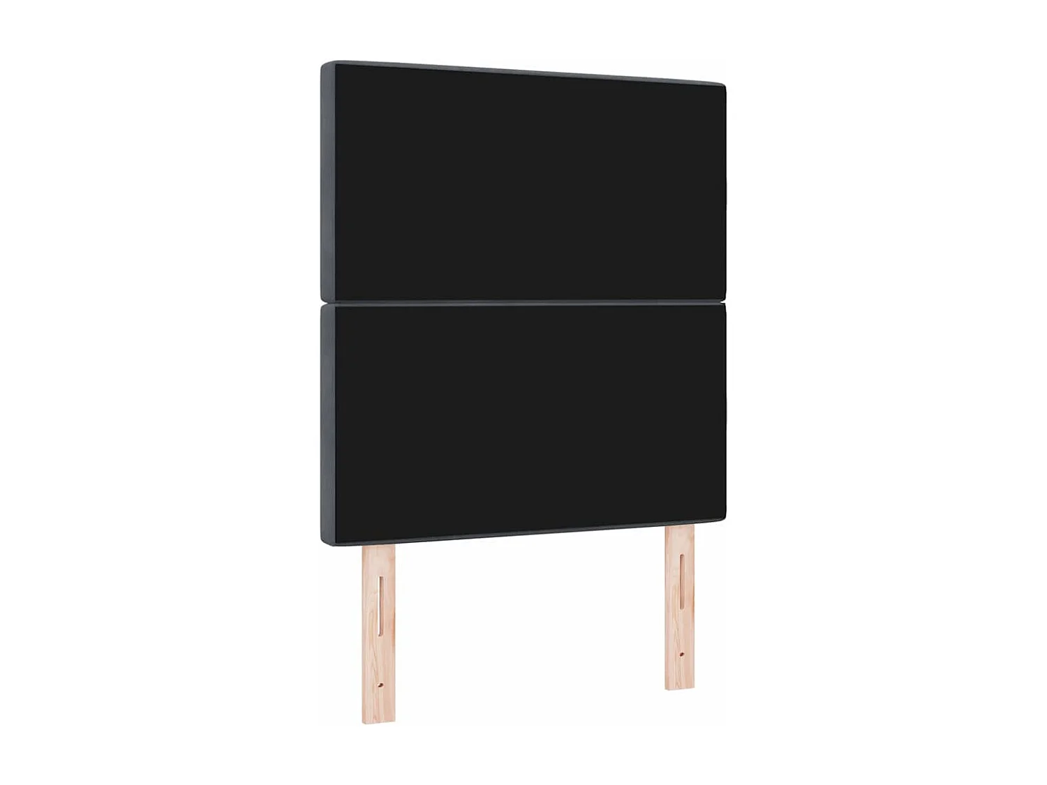 Tête de Lit | Panneau de tête pour lit Moderne LED Argyle Manuel Gris foncé 80 cm Velours