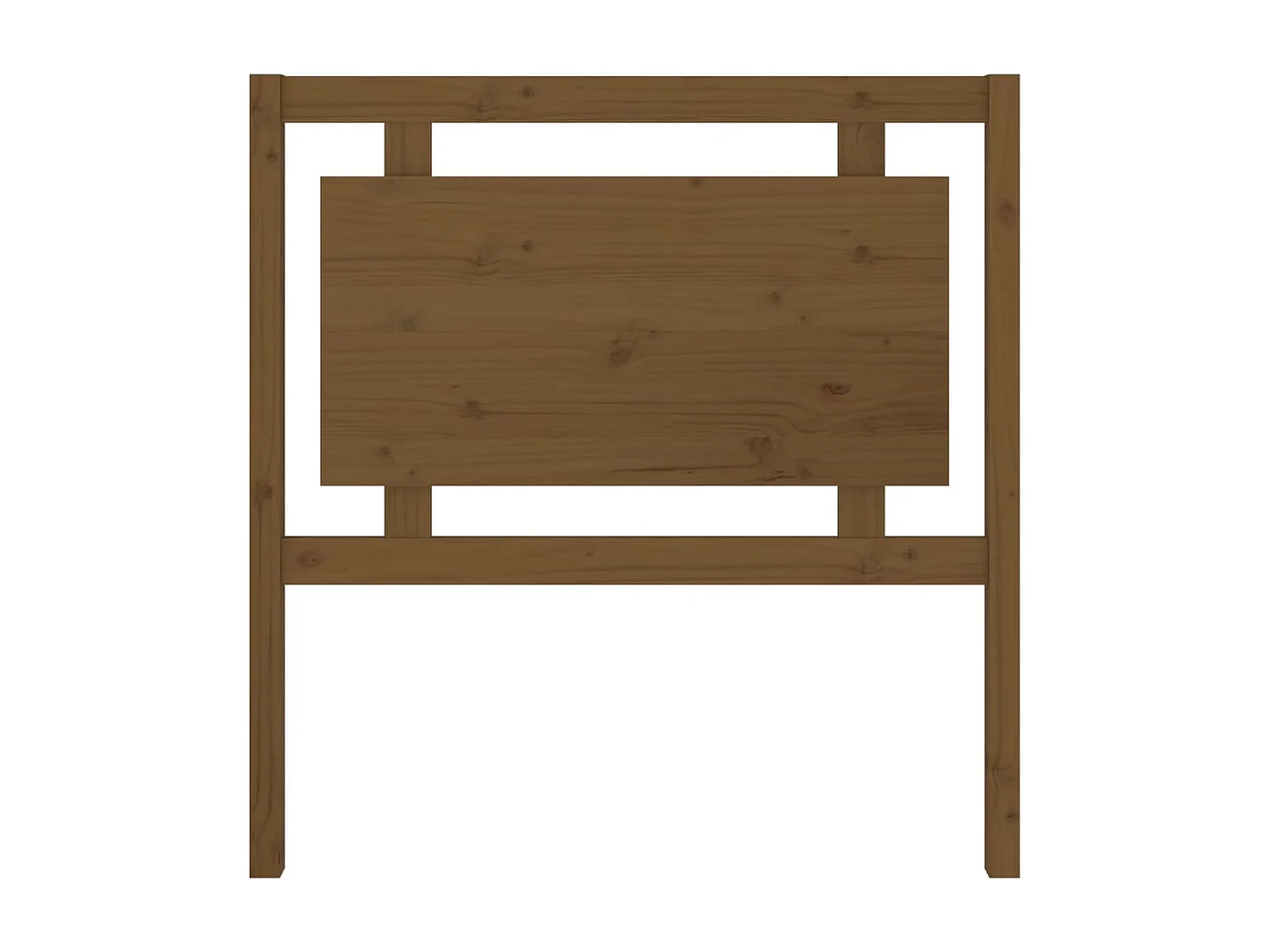 Cabecero de Cama | Cabezal de cama | Mueble de cabecero madera maciza pino marrón miel 95,5x4x100 cm