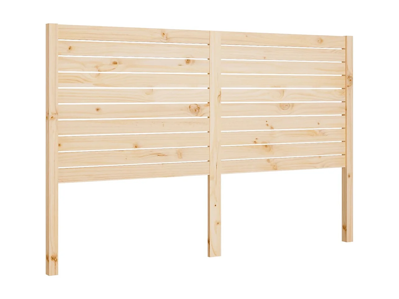 Cabecero de Cama | Cabezal de cama | Mueble de cabecero madera maciza de pino 141x4x100 cm