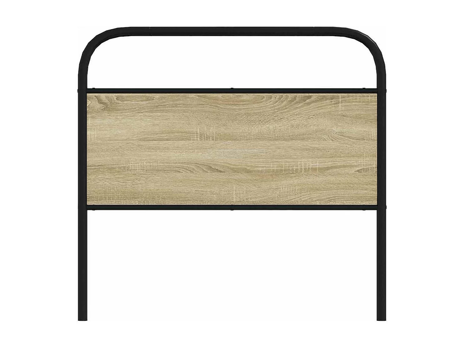 Mueble cabecero | Cabezal de cama | Cabecero de acero y madera de ingeniería roble Sonoma 107 cm