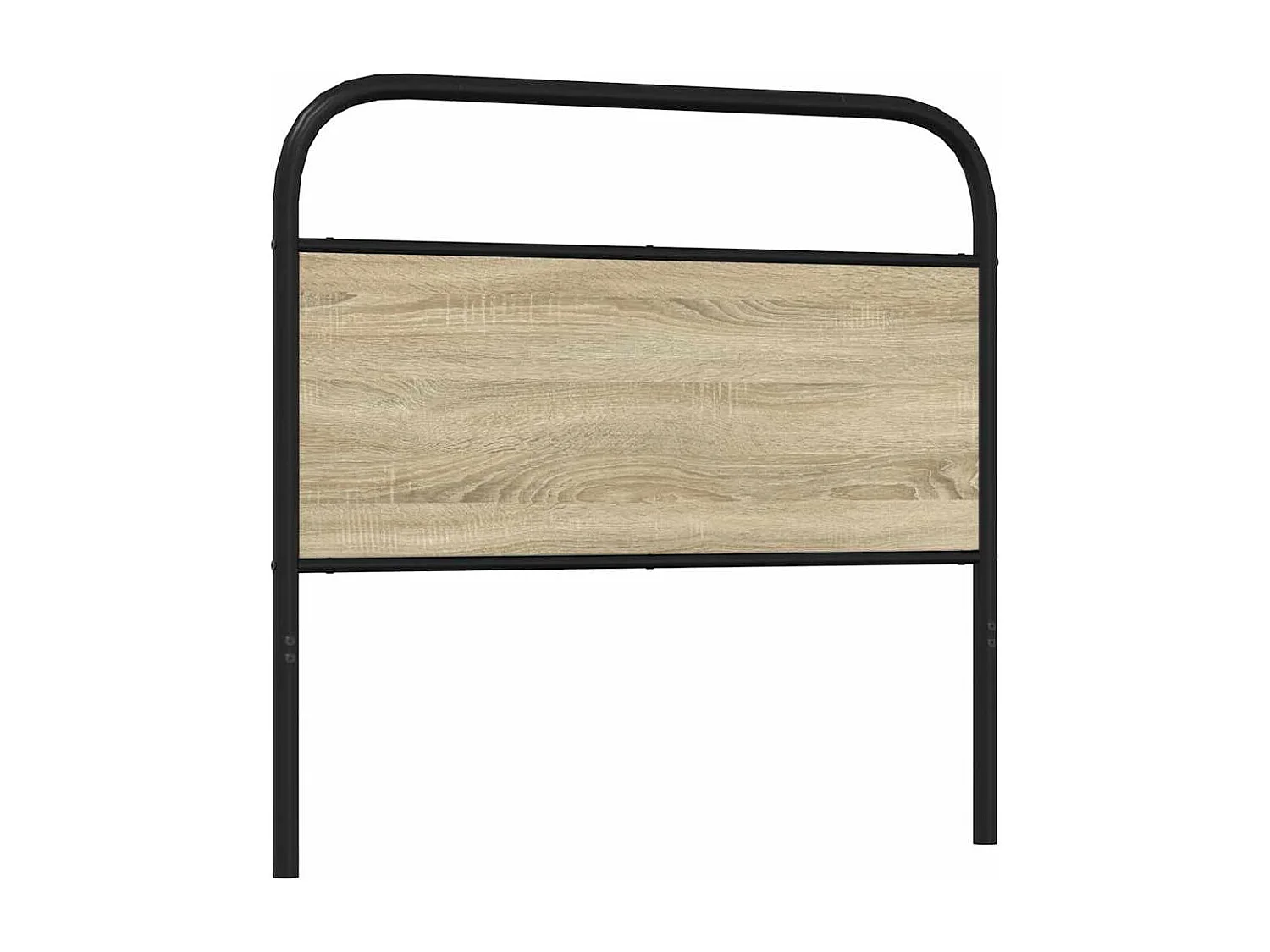 Mueble cabecero | Cabezal de cama | Cabecero de acero y madera de ingeniería roble Sonoma 107 cm