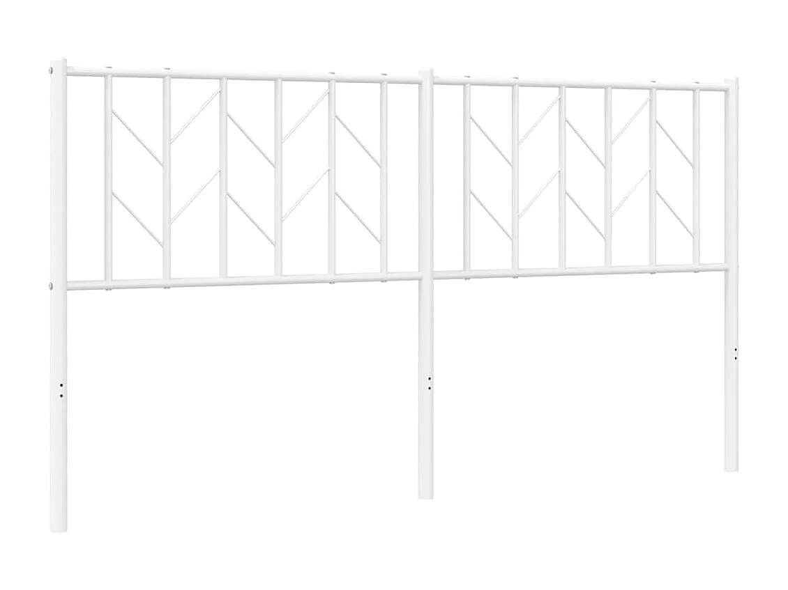 Mueble cabecero | Cabezal de cama | Cabecero de metal blanco 160 cm