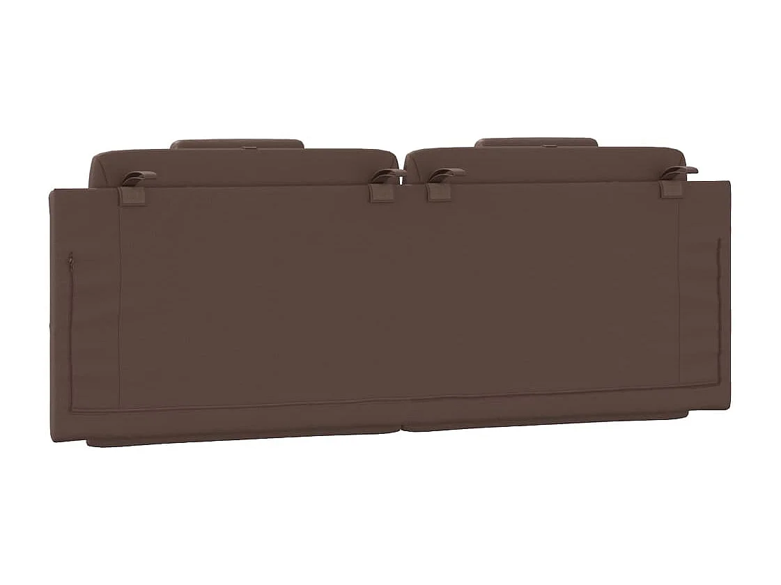 Tête de lit | Coussin de tête de lit | Tête de lit décoratif marron 120 cm similicuir