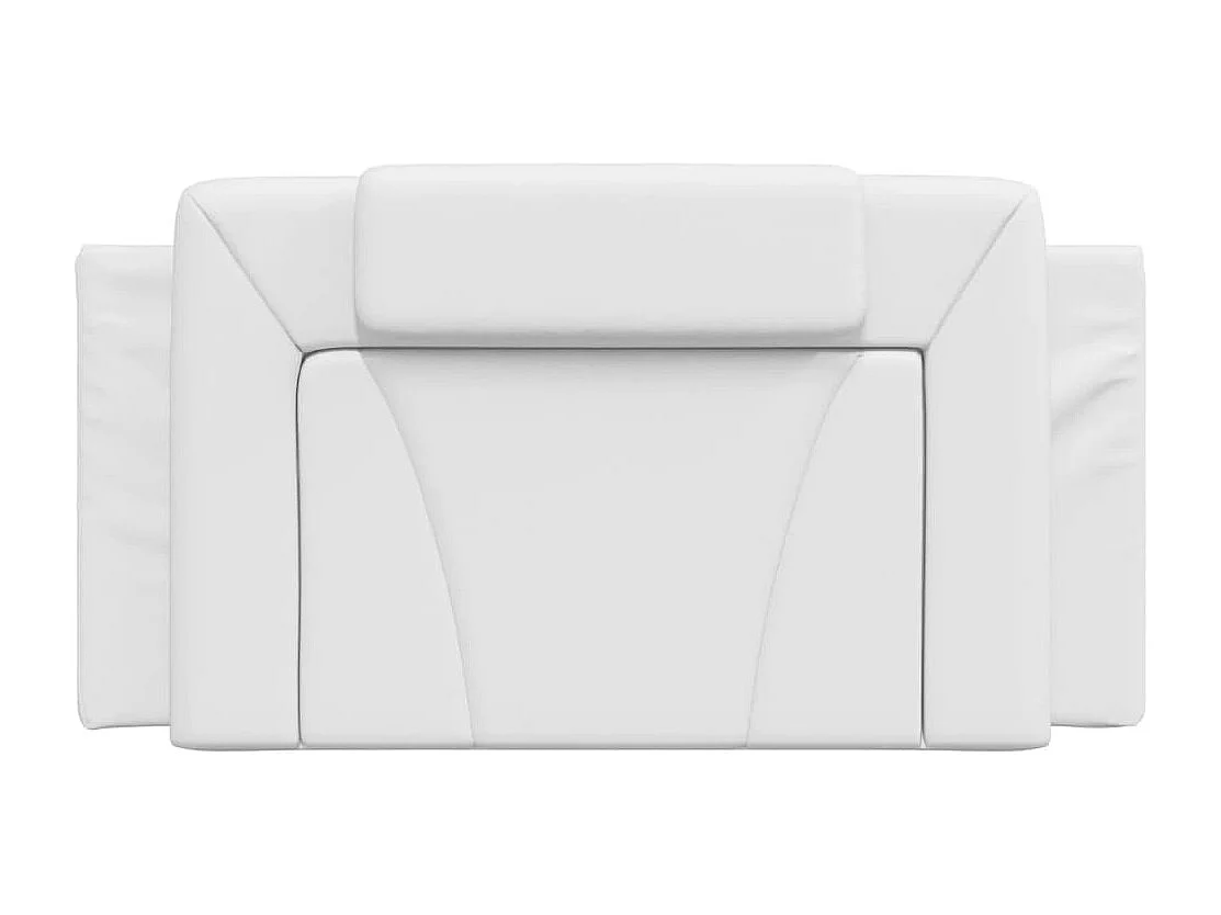 Tête de lit | Coussin de tête de lit | Tête de lit décoratif blanc 100 cm similicuir