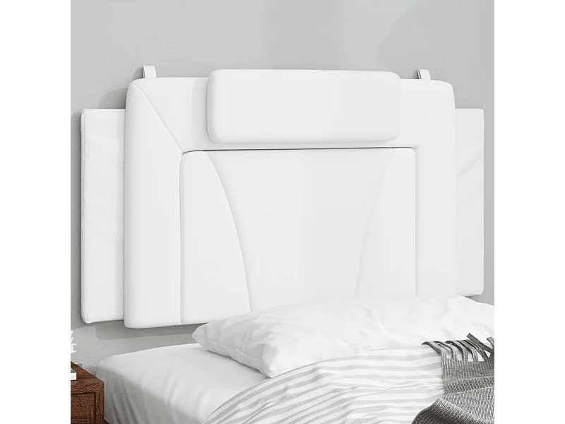 Tête de lit | Coussin de tête de lit | Tête de lit décoratif blanc 100 cm similicuir