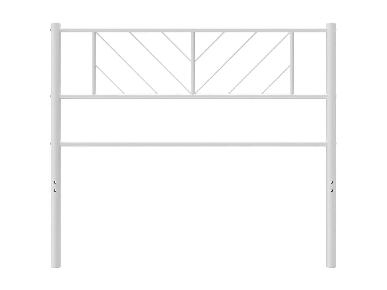 Tête de Lit | Panneau de tête pour lit Moderne métal blanc 90 cm