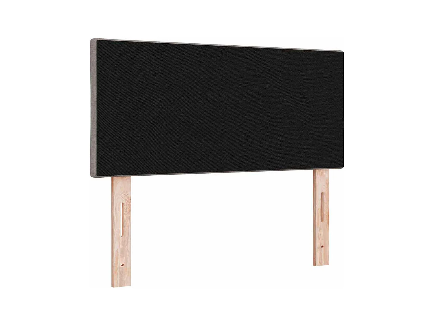 Cabecero | Cabezal de Cama | Mueble cabecero con luces de tiras LED Ajustable Gris Claro 90 cm tela