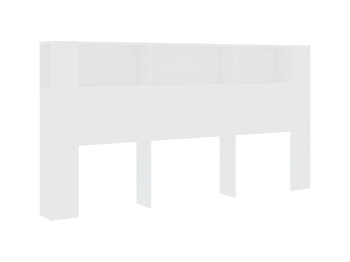 Cabecero de Cama | Cabezal de Cama | Mueble cabecero blanco 200x18,5x104,5 cm