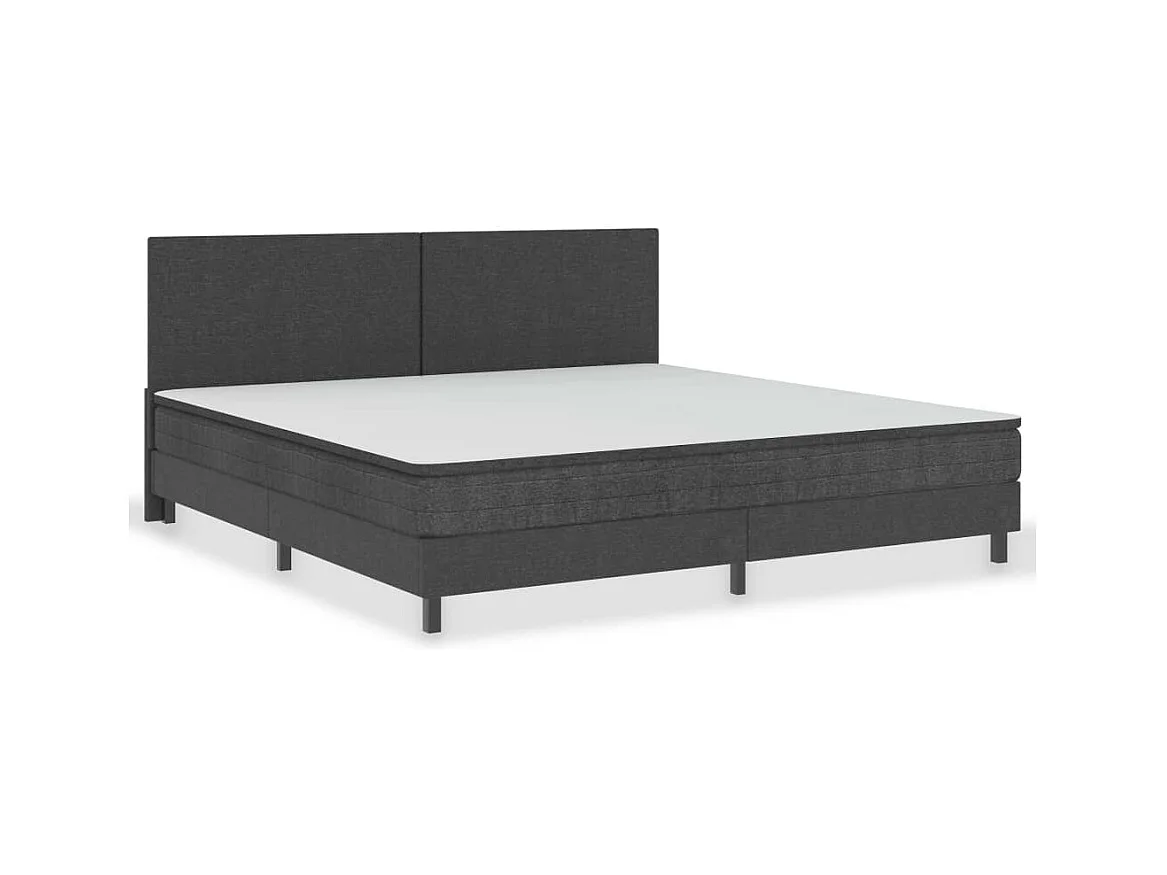 Mueble cabecero | Cabezal de cama | Cabecero de tela gris oscuro 200x200 cm