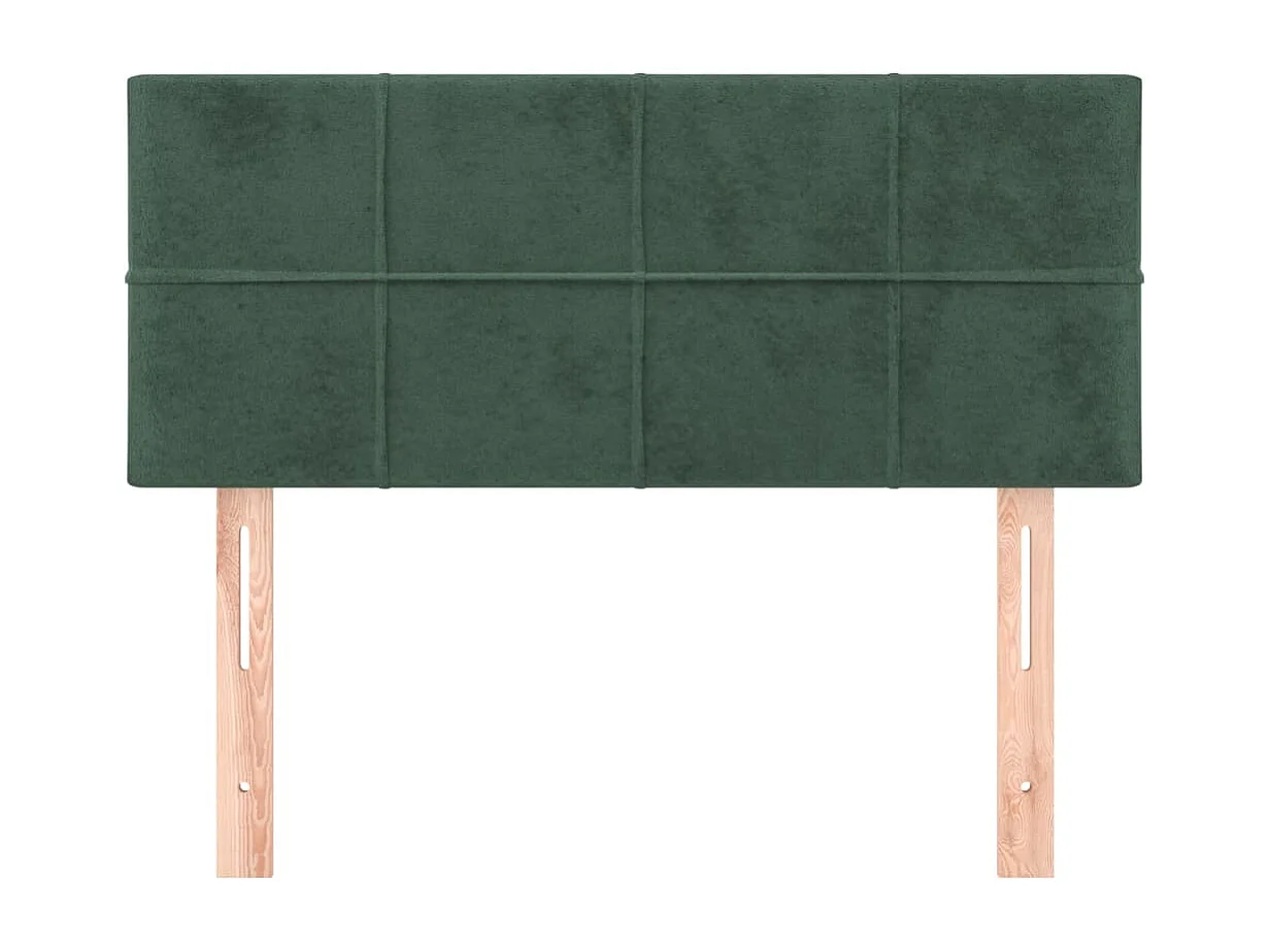 Tête de Lit | Panneau de tête pour lit Moderne Vert foncé 90x5x78/88 cm Velours