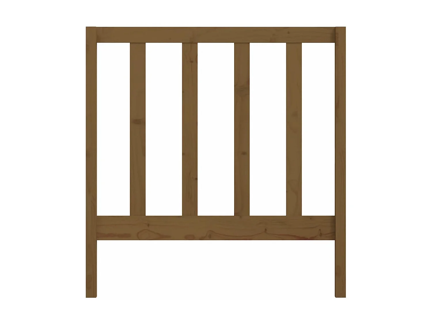 Tête de Lit | Panneau de tête pour lit Moderne Marron miel 95x4x100 cm Bois massif de pin