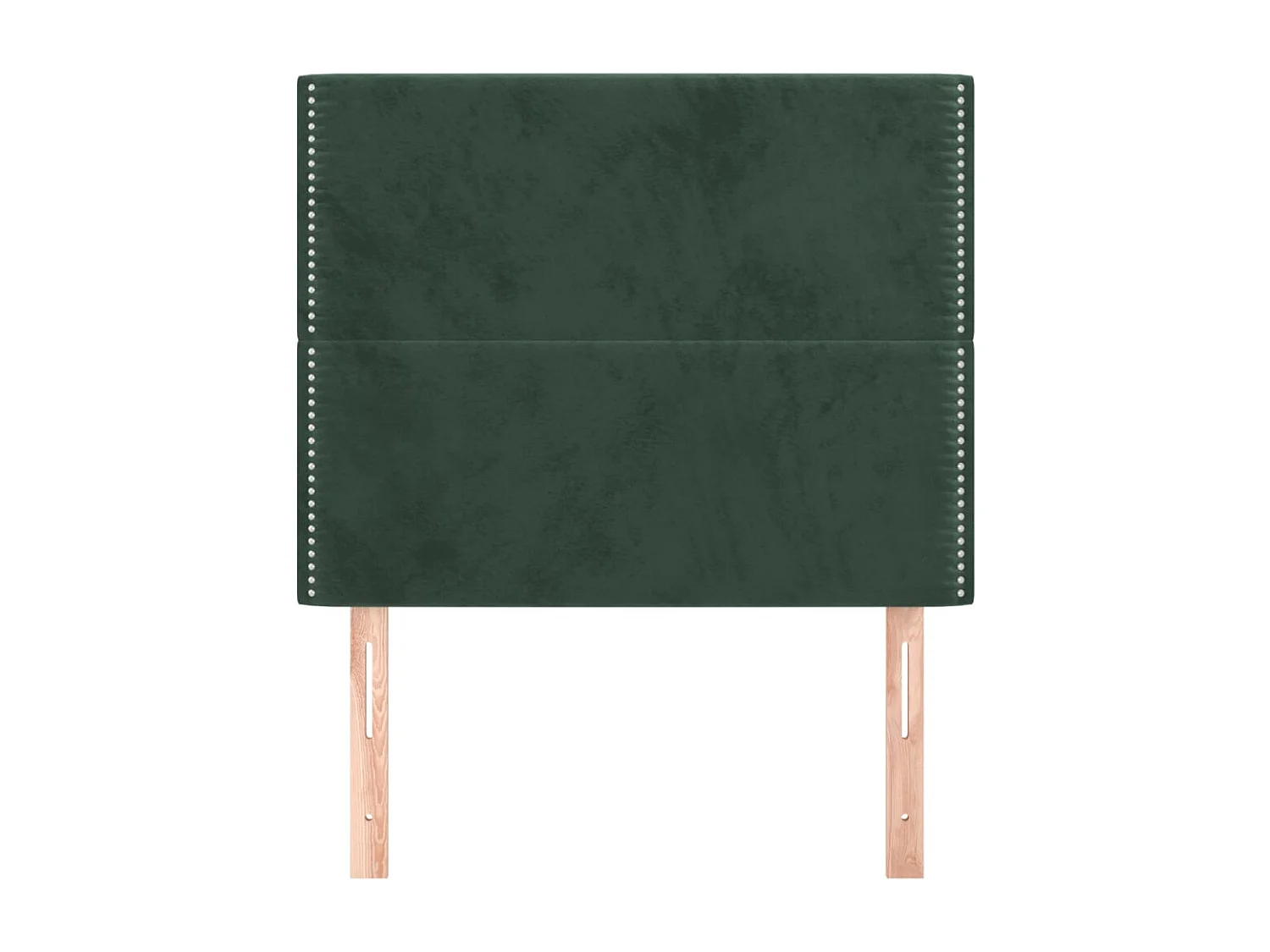 Têtes de lit | Panneaux de tête pour lit Moderne 2 pcs Vert foncé 100x5x78/88 cm Velours