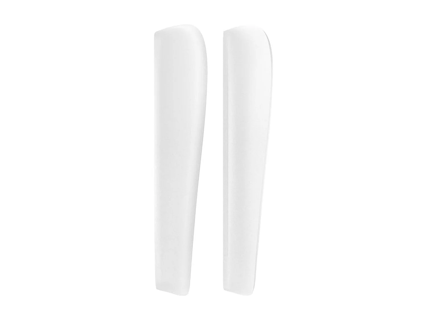 Tête de Lit | Panneau de tête pour lit Moderne avec oreilles Blanc 203x23x118/128 cm Similicuir