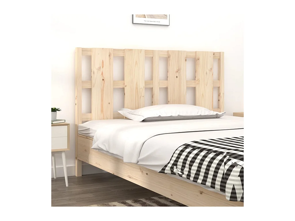 Tête de Lit | Panneau de tête pour lit Moderne 125,5x4x100 cm Bois massif de pin